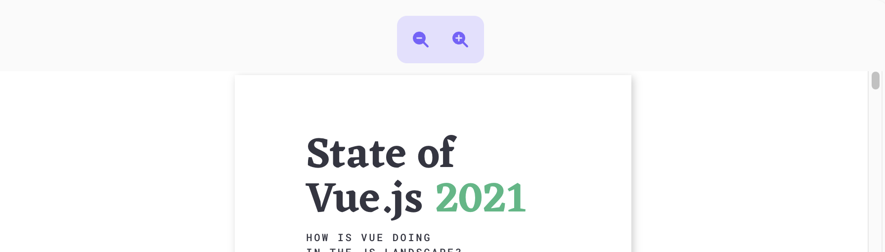 Image of zoomout and zoomin in toolbar