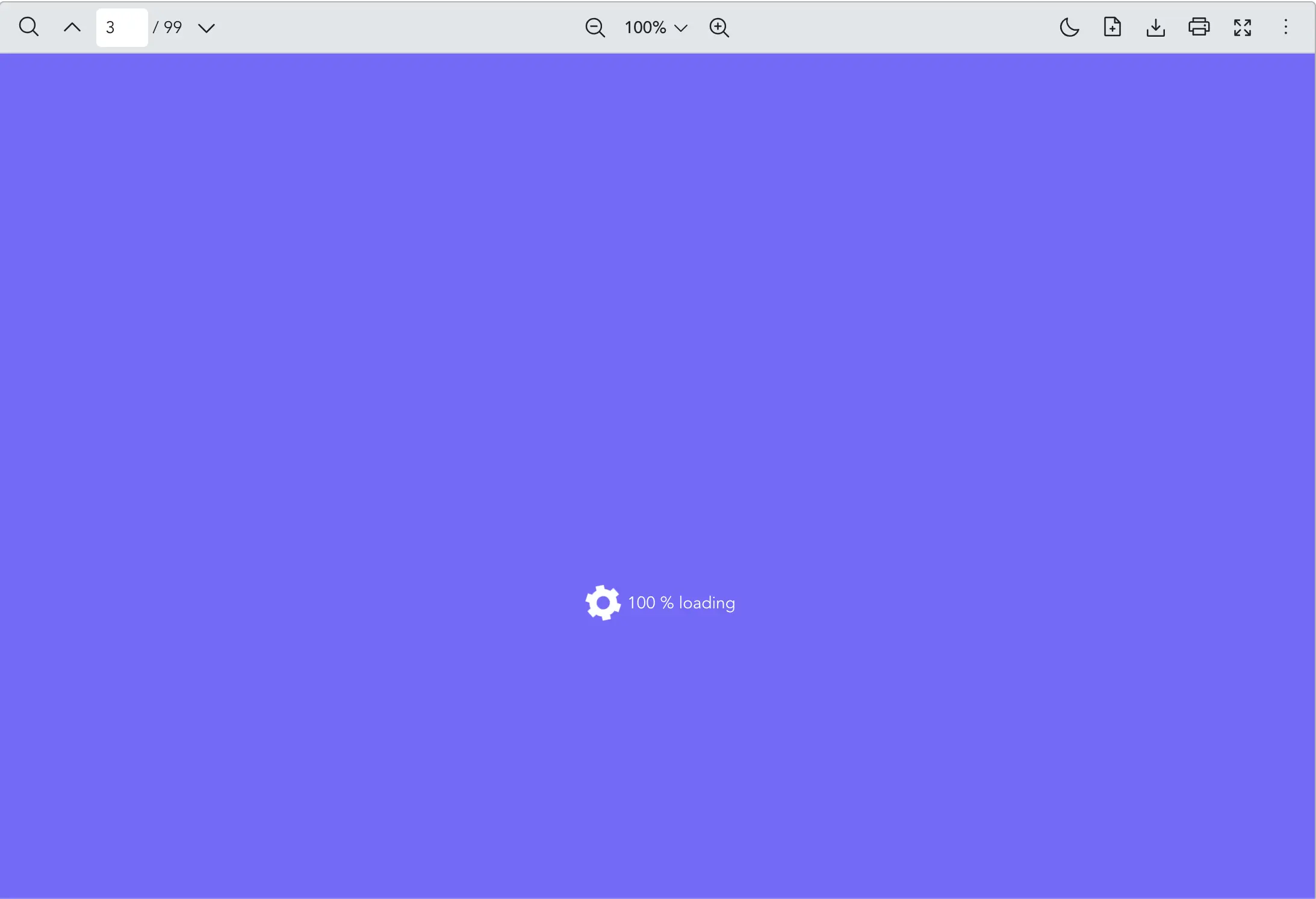 Custom loader with a different icon and progress percentage